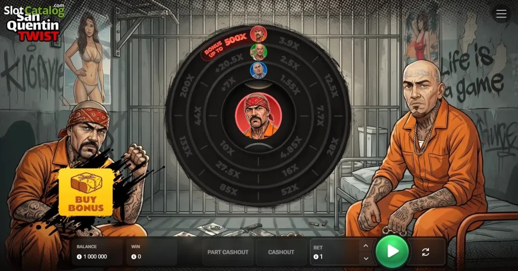 Twist San Quentin Inout Games casino game
