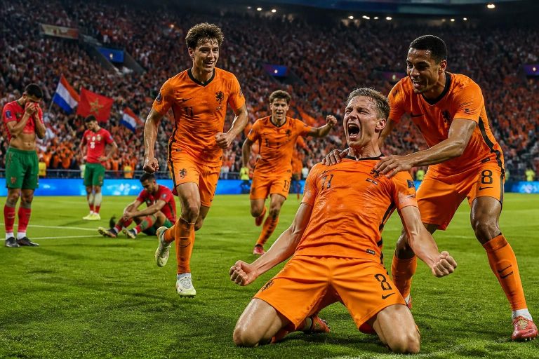 discover how the netherlands extended their historic unbeaten streak in the world cup, delivering a bitter pill for morocco in an intense and unforgettable match.