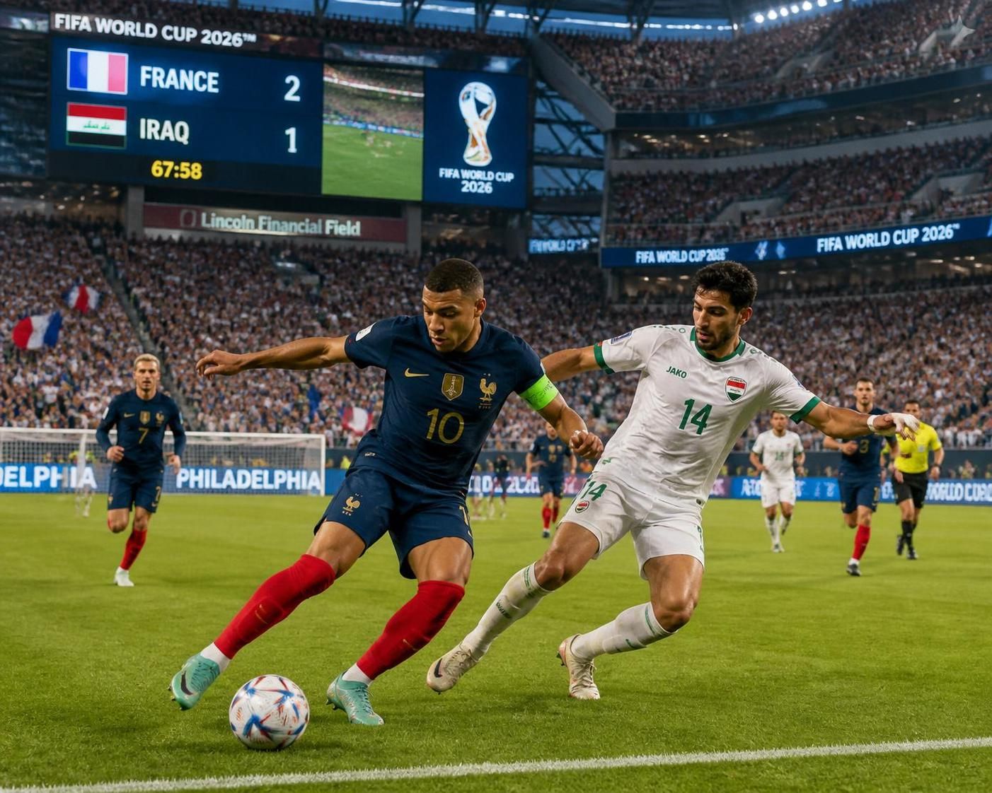 ai predicts a grim outcome for iraq in their match against france, but an unexpected revelation changes the narrative and offers new hope.