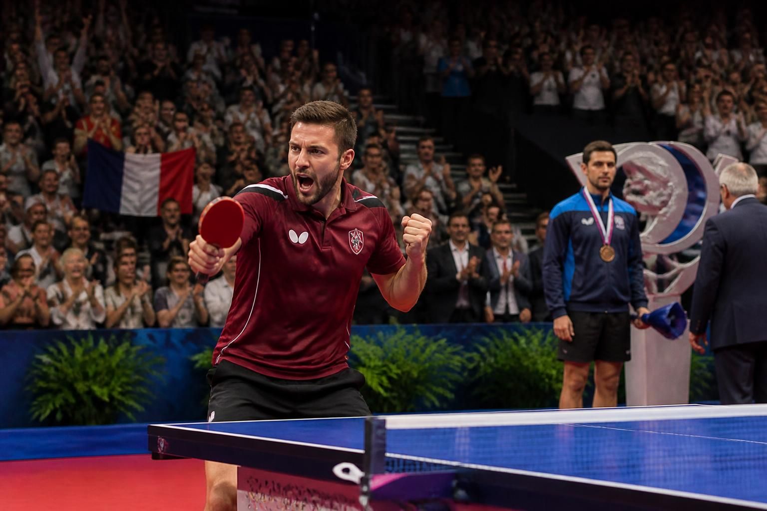 discover the thrilling highlights of the french table tennis championships as bordeaux's doussinet clinches the title and fargues secures the bronze medal in an exciting showdown.