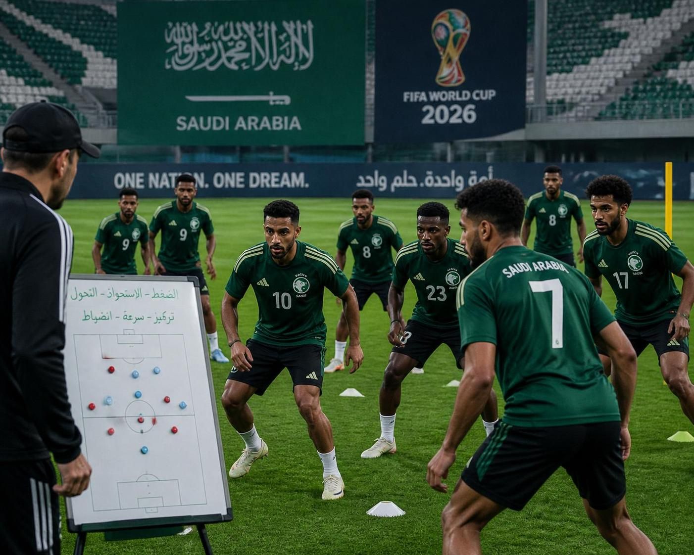discover how saudi arabia's coach develops a bold strategy aiming for victory in the upcoming match, highlighting key tactics and team preparation.