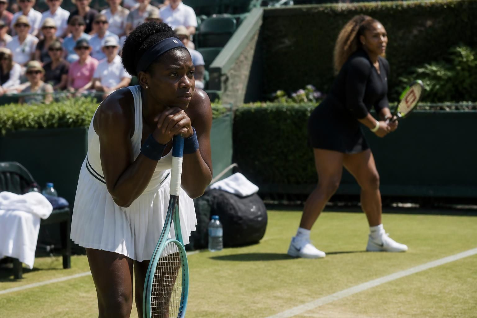 tennis: wta 500 queen’s tournament – mboko retires from singles, raising doubts about her doubles partnership with serena williams.