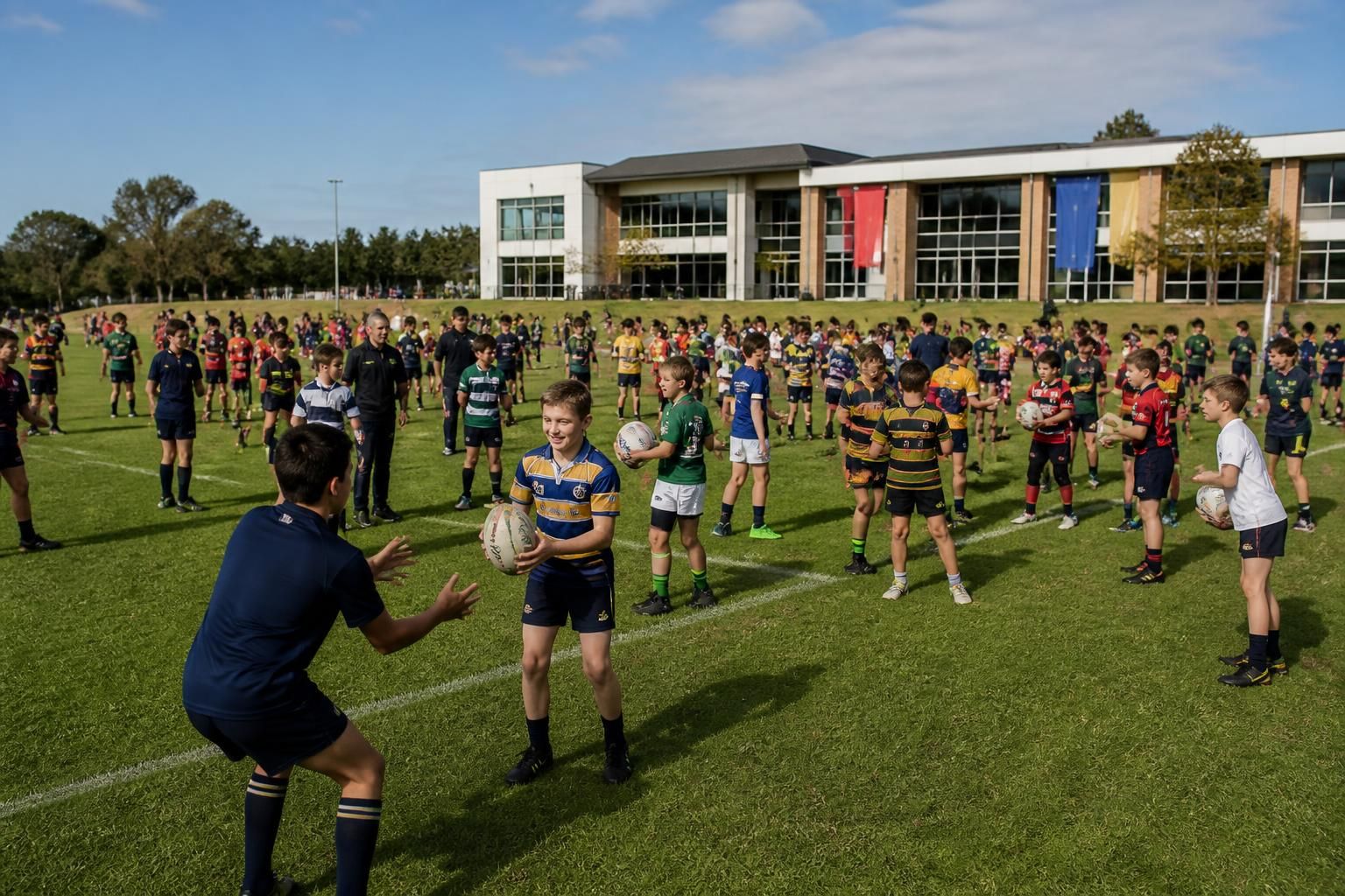 the tournament season begins with excitement as 120 young rugby enthusiasts at the school gear up to showcase their talent and teamwork on the field.