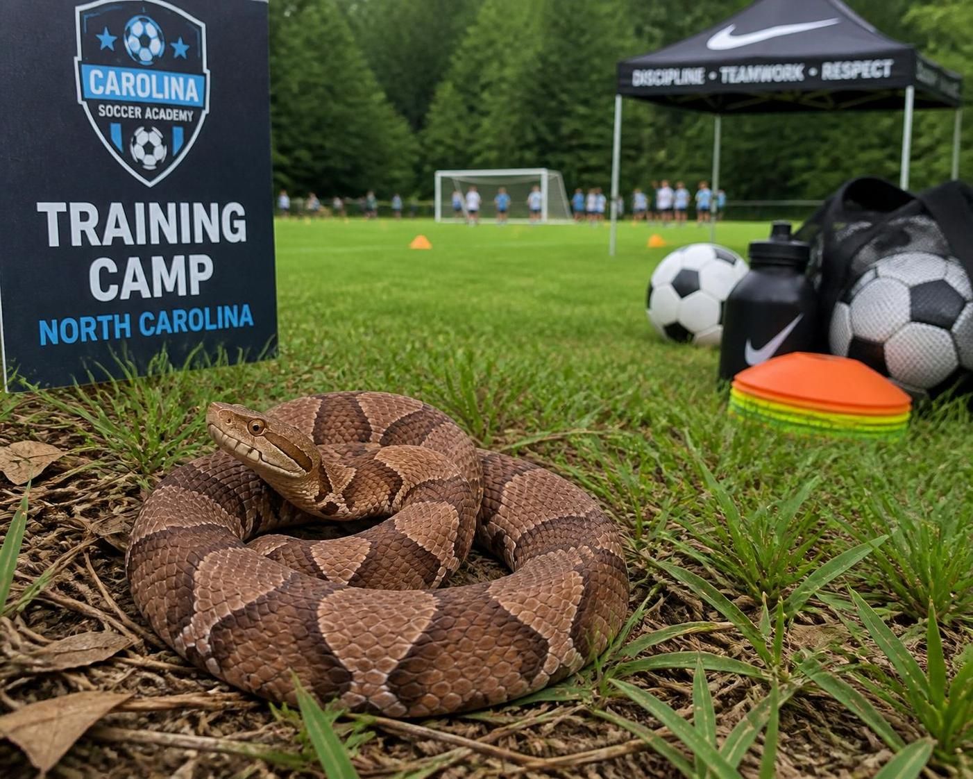 a venomous snake causes panic and disruption among german football stars during their world cup training camp, leading to unexpected chaos and safety concerns.