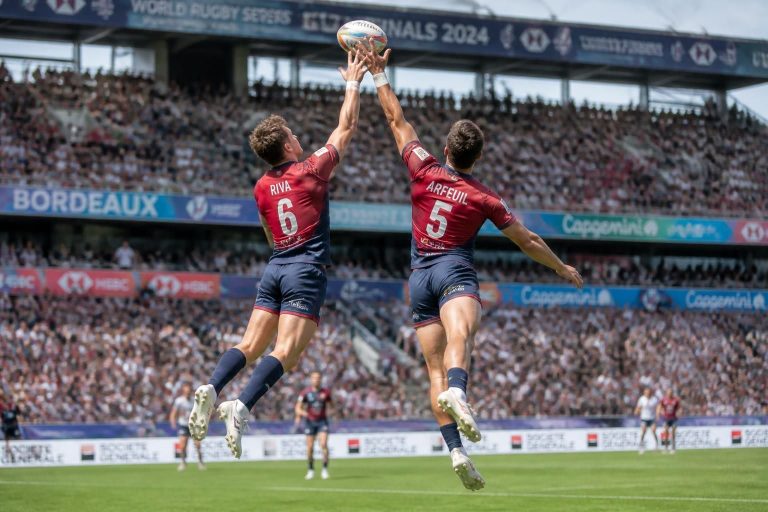 discover how gers players riva and arfeuil set their sights on victory at the world rugby sevens finals in bordeaux, showcasing determination and skill on the international stage.
