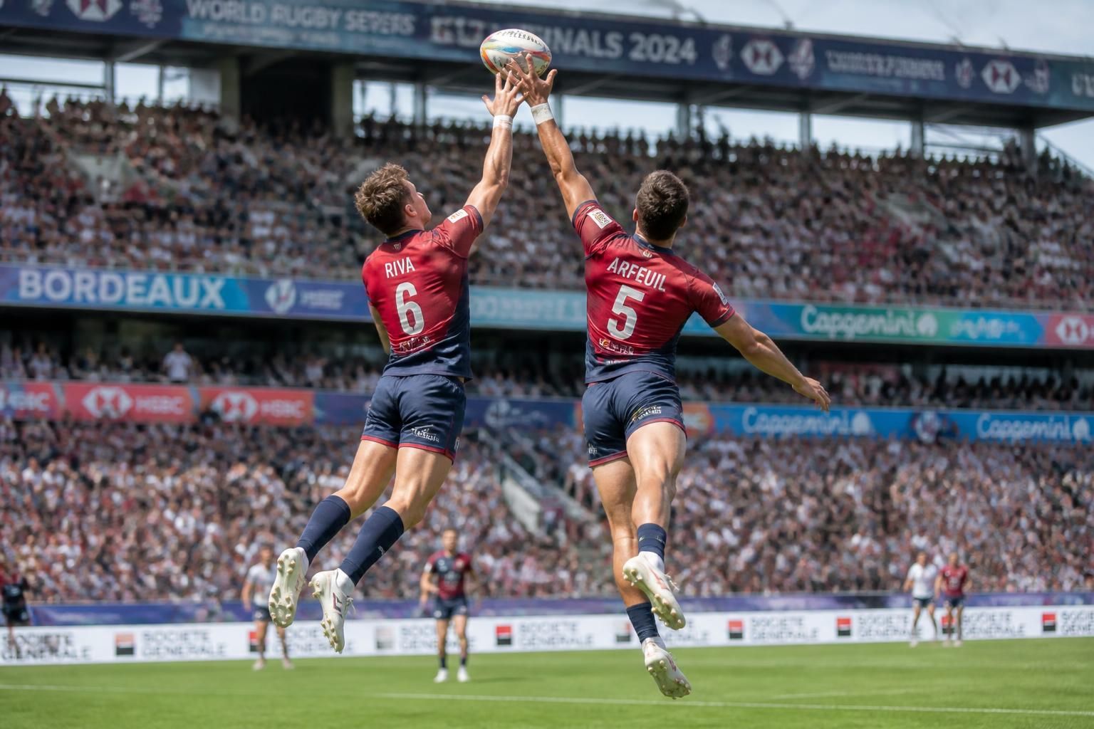 discover how gers players riva and arfeuil set their sights on victory at the world rugby sevens finals in bordeaux, showcasing determination and skill on the international stage.