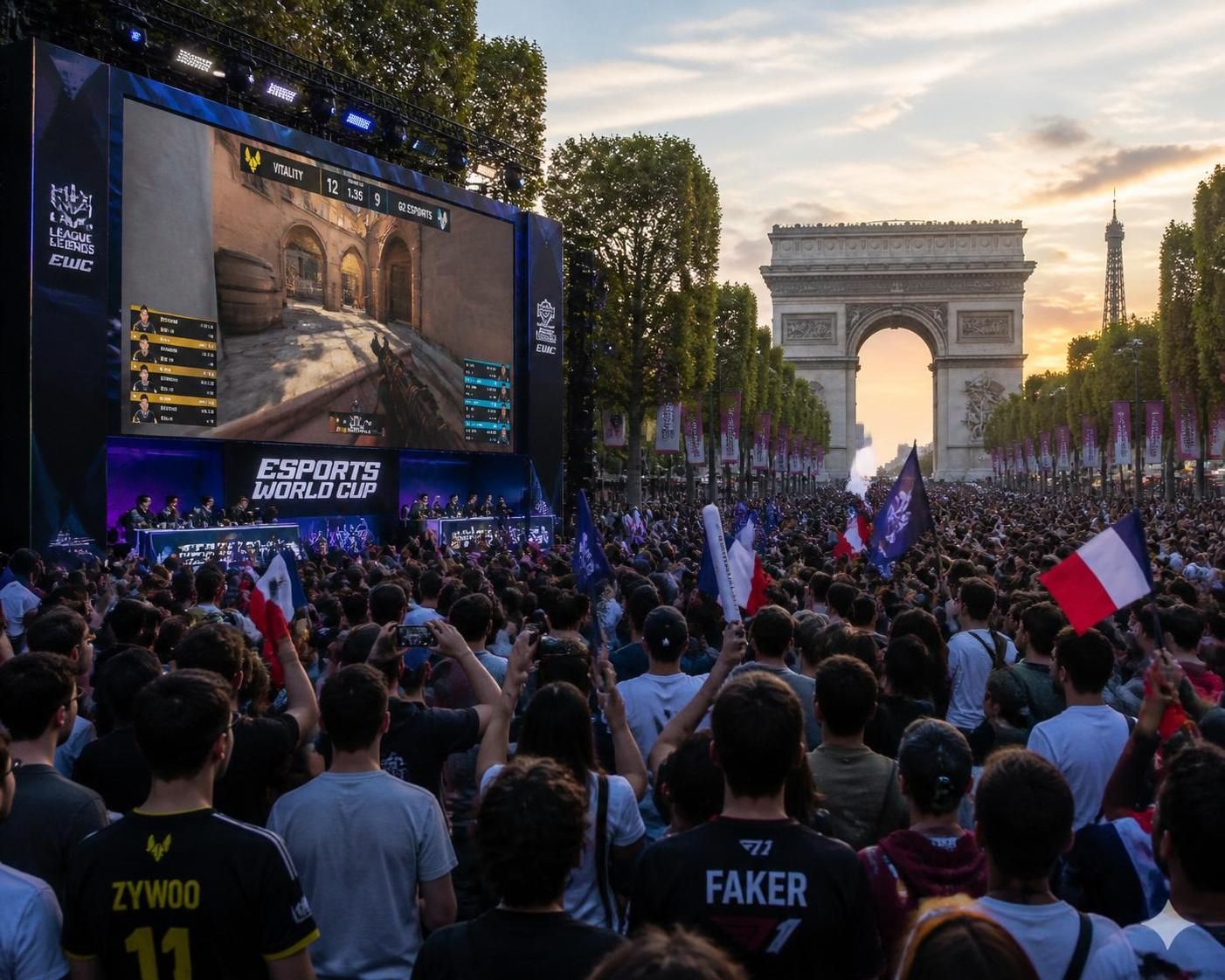 join the esport world cup celebration on the champs-élysées! experience thrilling matches, free entertainment, and exclusive gaming events in the heart of paris.