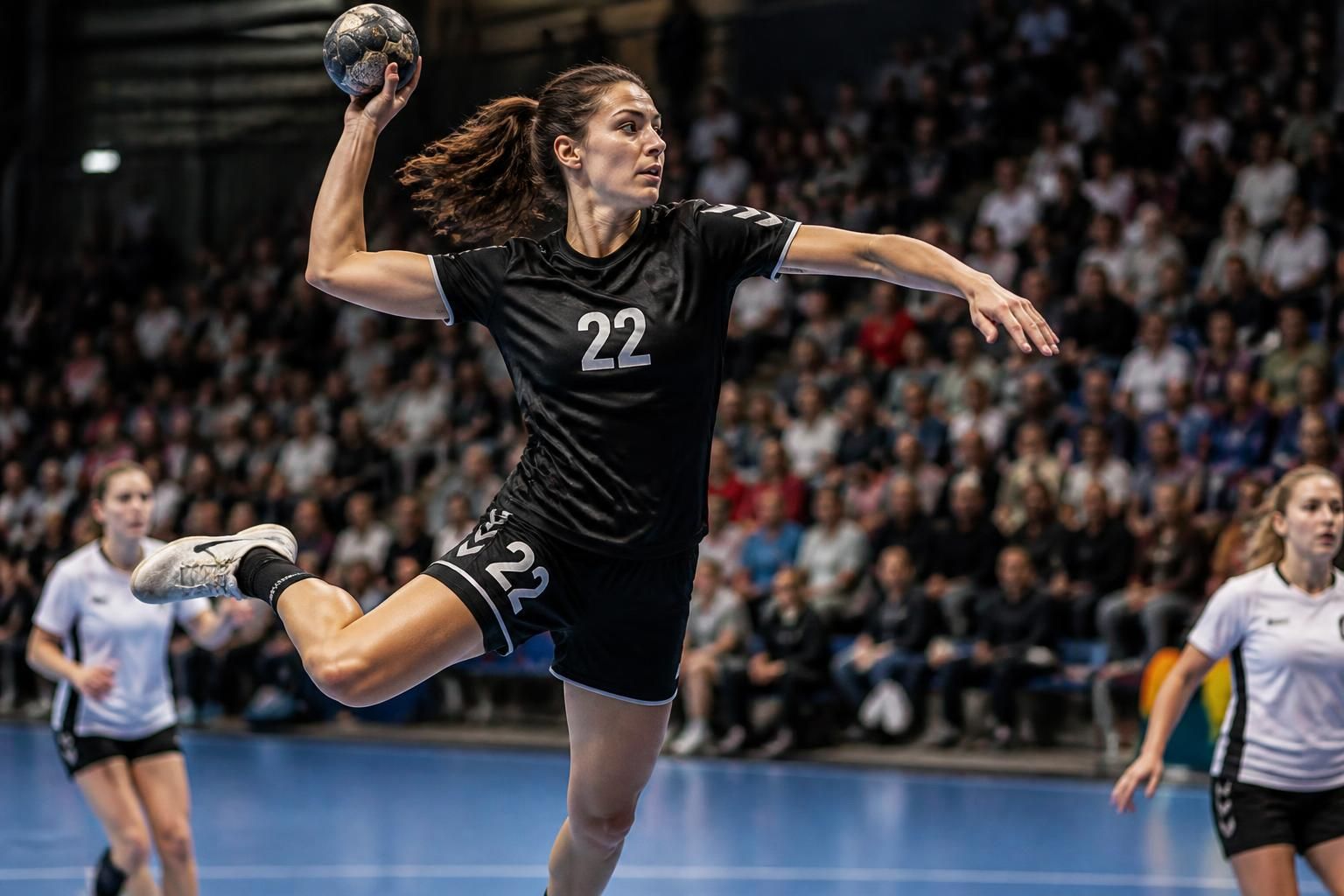 french rugby star caroline drouin makes a surprising switch, joining bretagne's national 2 handball league and showcasing her athletic versatility.