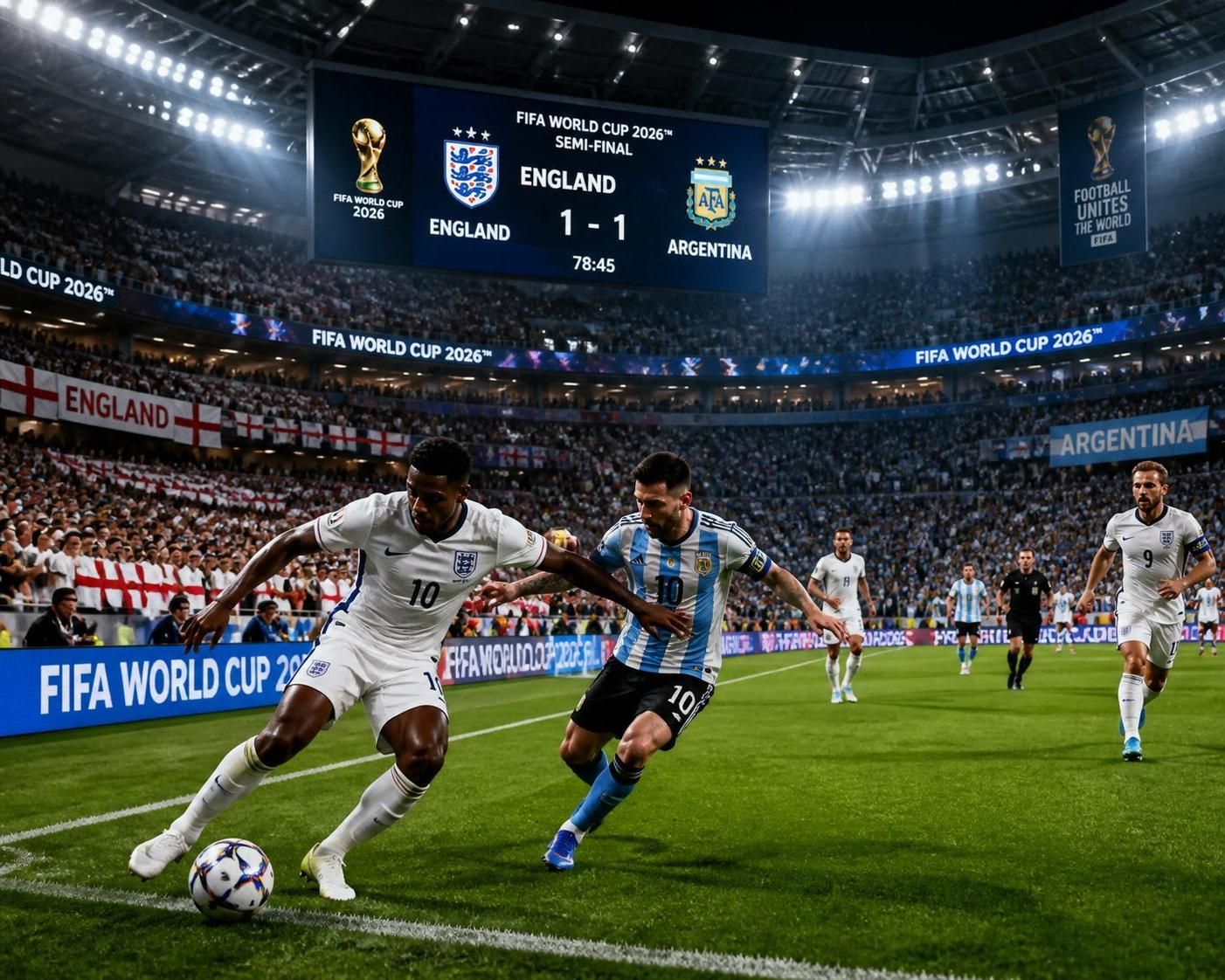 get live updates and thrilling coverage of the 2026 world cup semi-final clash between england and argentina. stay tuned for real-time scores, highlights, and expert analysis.