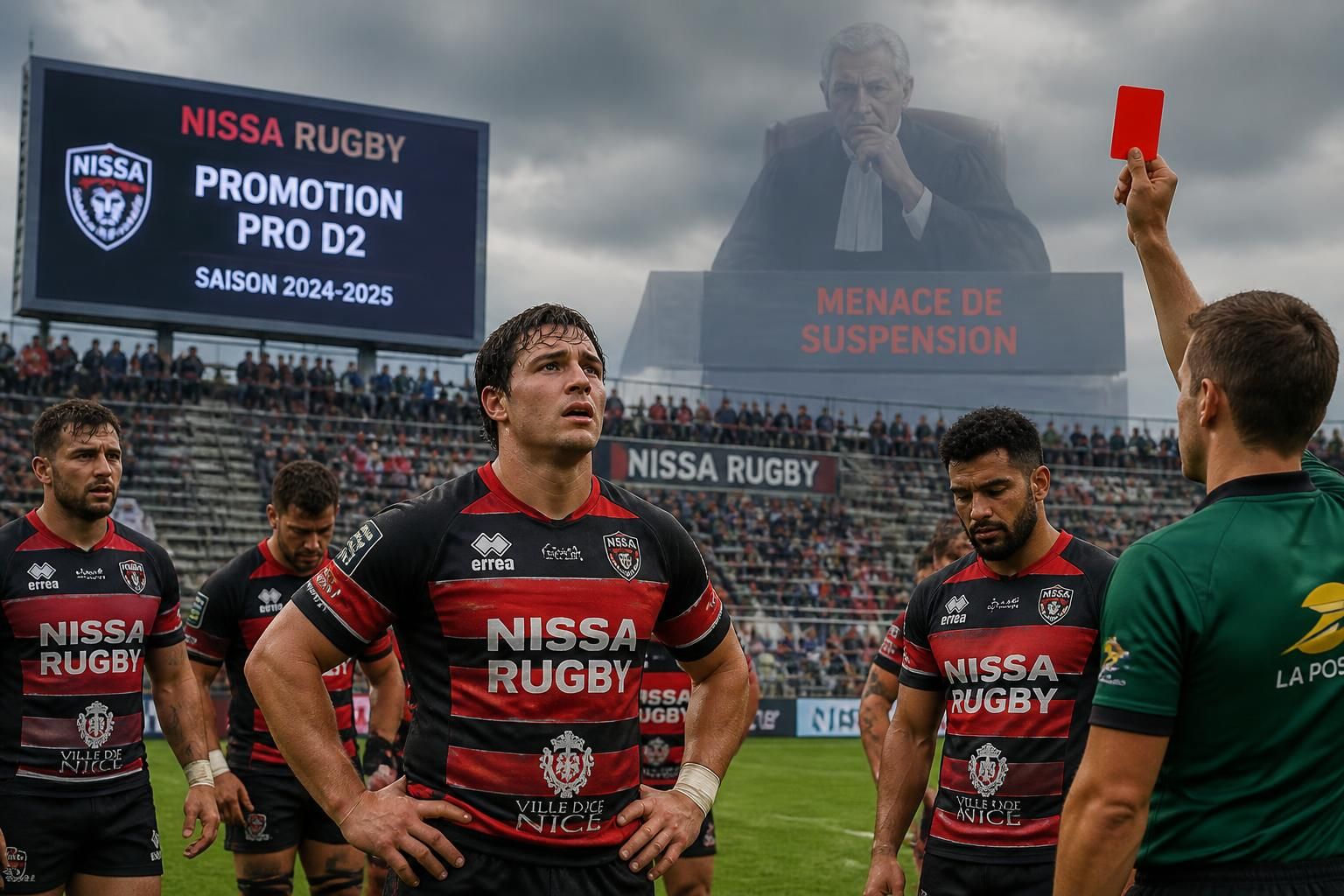 nissa rugby, recently promoted to prod2, faces a potential suspension from national competitions next season, raising concerns about the club's future and compliance with league regulations.