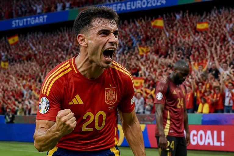 discover how merino's decisive goal eliminated belgium and secured spain's place in the final against france in an unforgettable football showdown.
