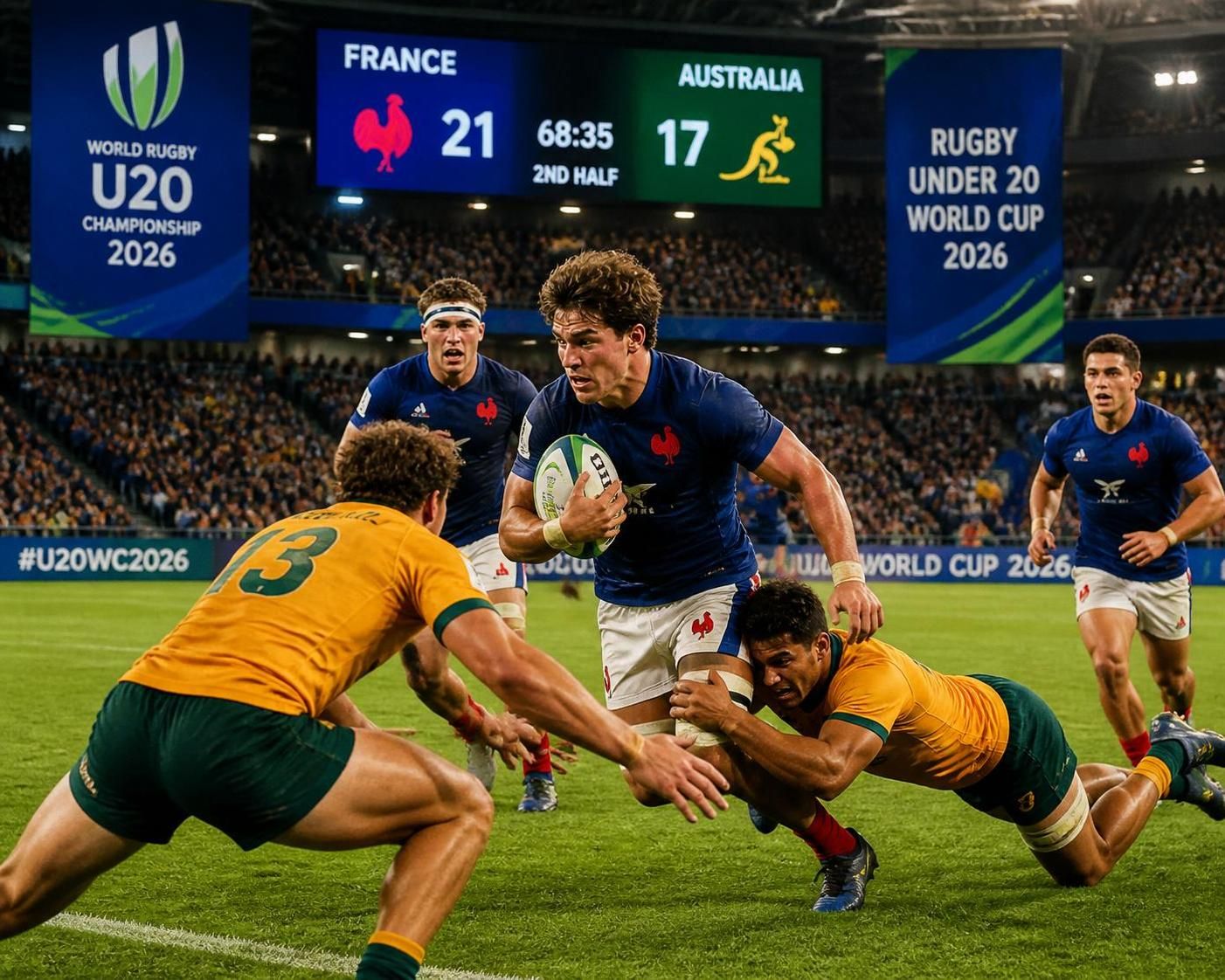 watch the u20 rugby world cup live as france takes on australia. find out when and where to catch the match live and don't miss any action!