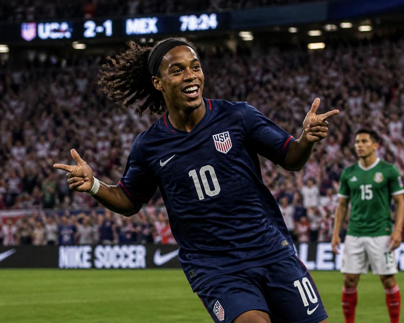 watch an american star flawlessly recreate the legendary football moves of zidane and ronaldinho, showcasing skill and style that pay tribute to these iconic players.
